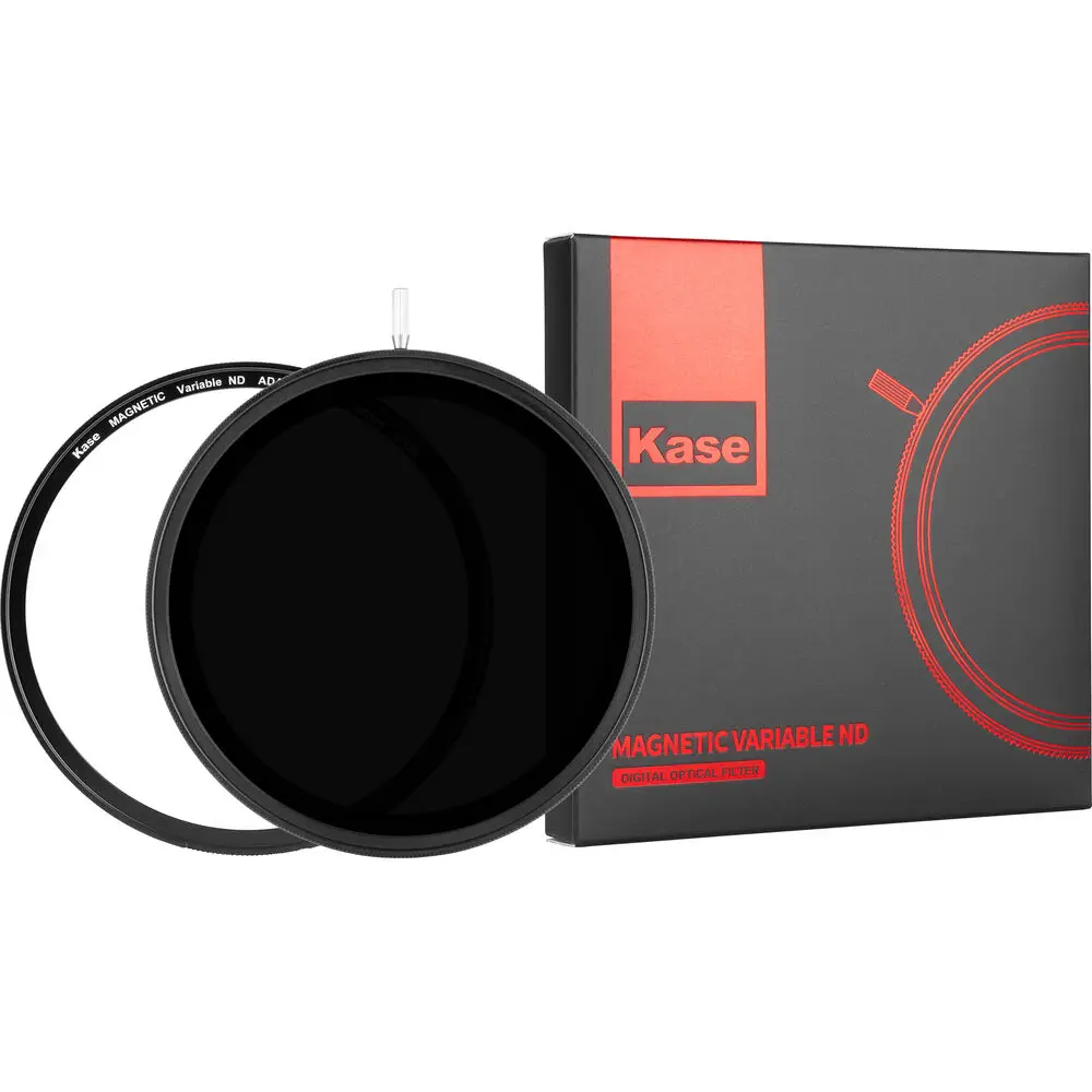 Kase Magnetic VND filter ( with magnetic adapter ring ) Magnetic Variable ND1.5-10 stop  49 52 58 62 67 72 77  82mm