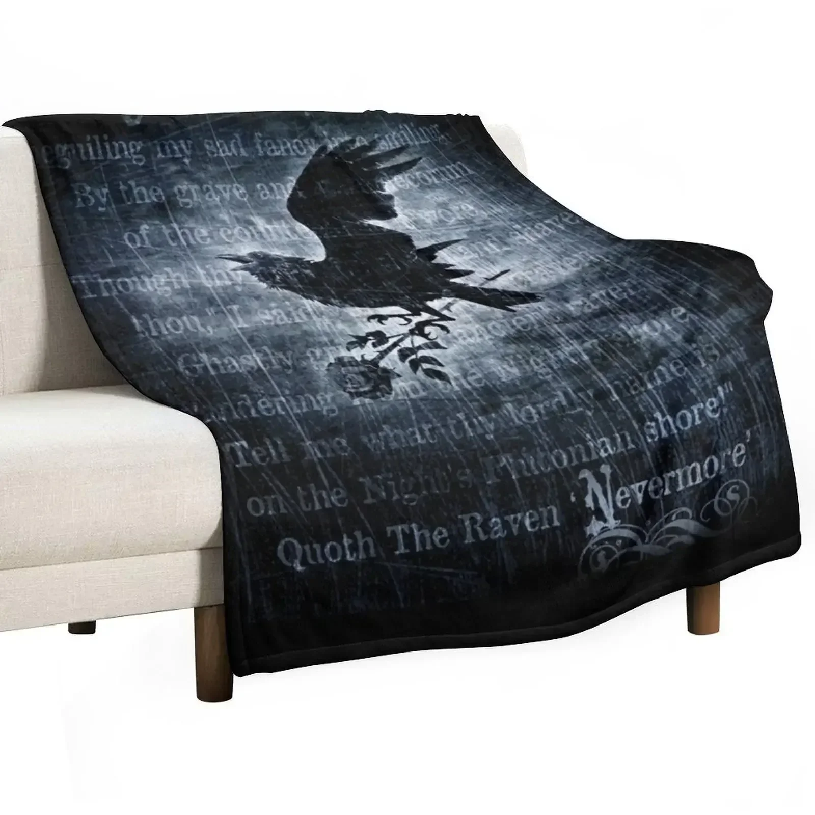 

Nevermore Throw Blanket For Decorative Sofa Thin for winter Blankets