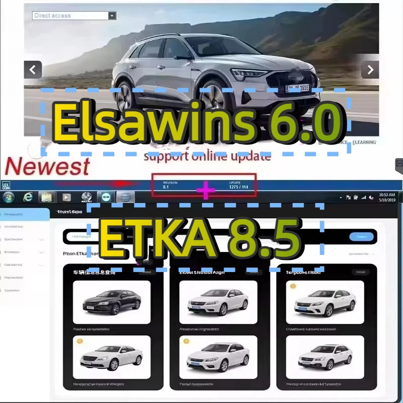 

2025 Новая аренда Etka 8,5 + эльsawins 6,0 программного обеспечения для ремонтных автомобилей Grupo Автомобильная реклама Cat премиум-класса