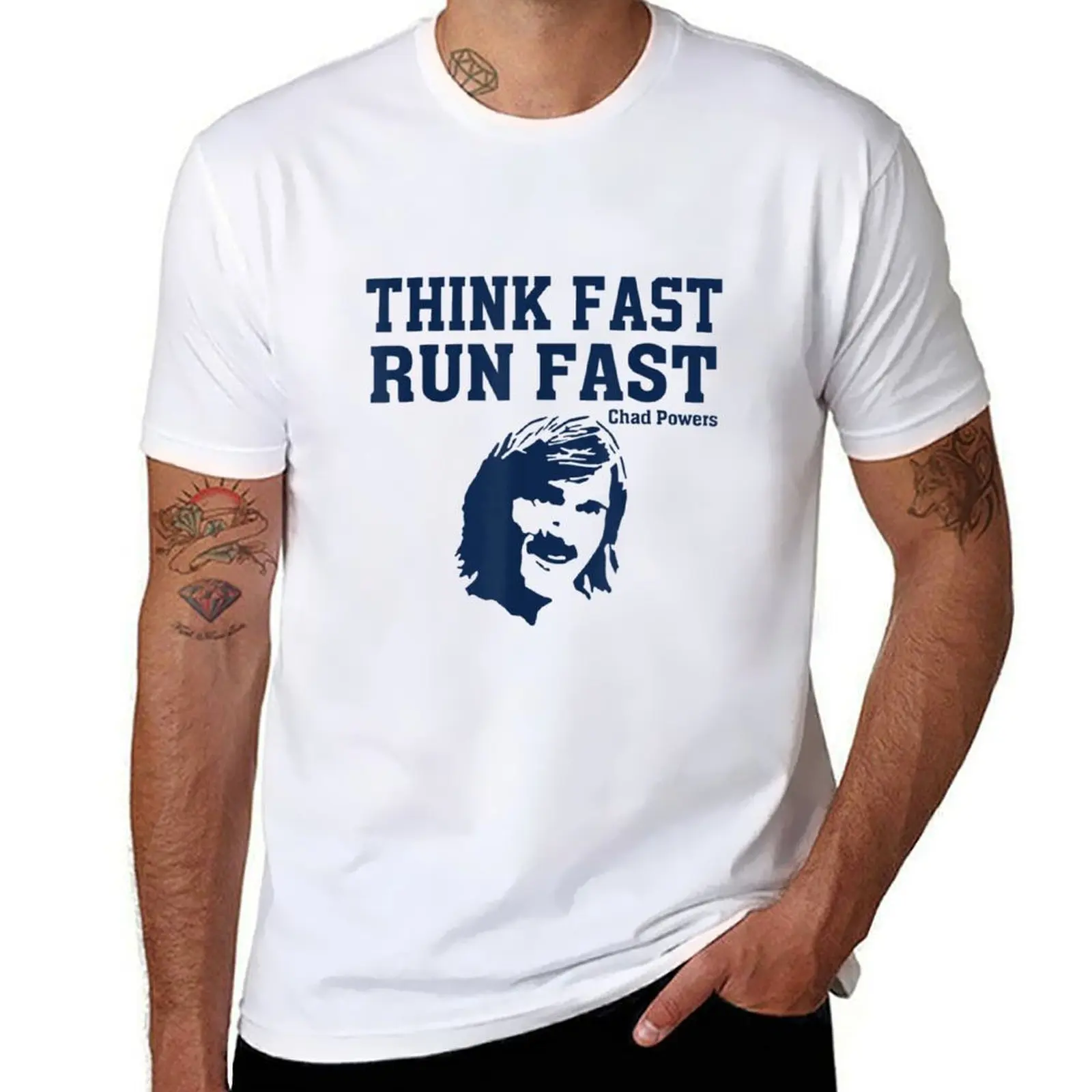 

Think Fast Run Fast Chad Powers T-Shirt graphic t shirts for man T-Shirt