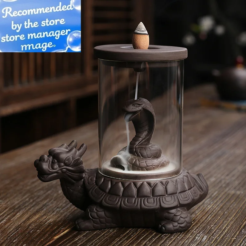 

Handmade Craft Home Decorations Windproof Incense Fountain Natural Backflow Zen Meditation Ornaments Gift