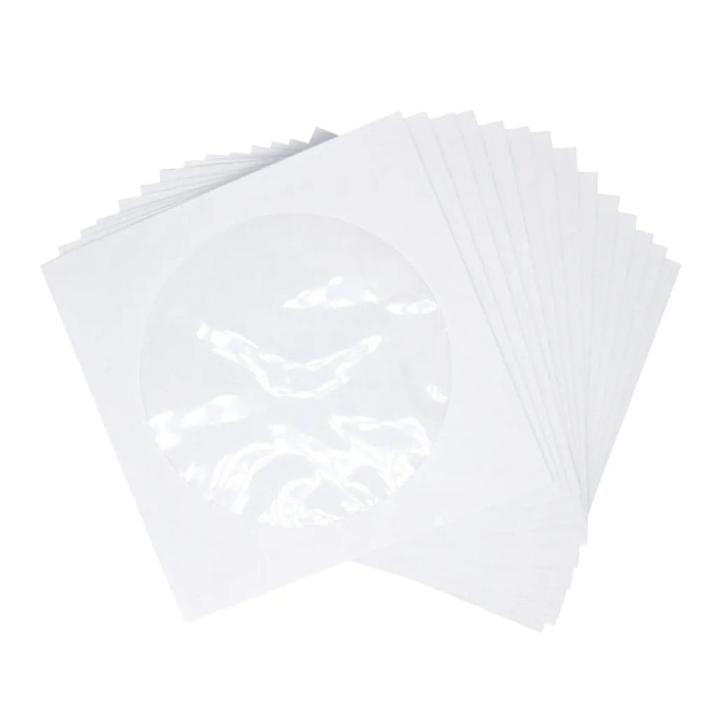 100Pcs Pcs CD Holder Organizer Paper Dvd Sleeve For Office Mailer Collection Outer Sleeves Jewel Organizers