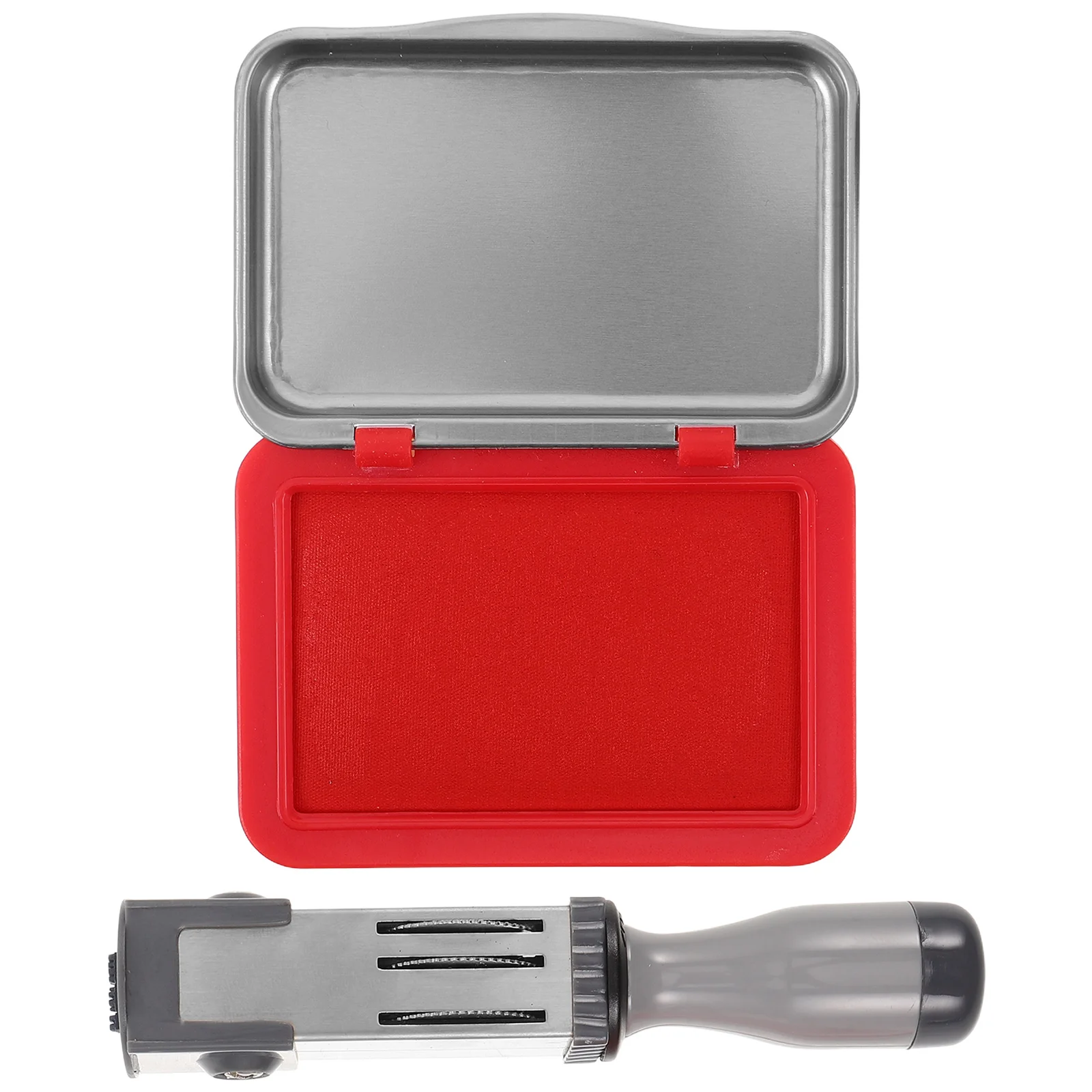 مجموعة واحدة من أداة ختم التاريخ المحمولة، قلم تحبير ذاتي قابل للتعديل، ختم صغير محمول لمستودع المكاتب #4