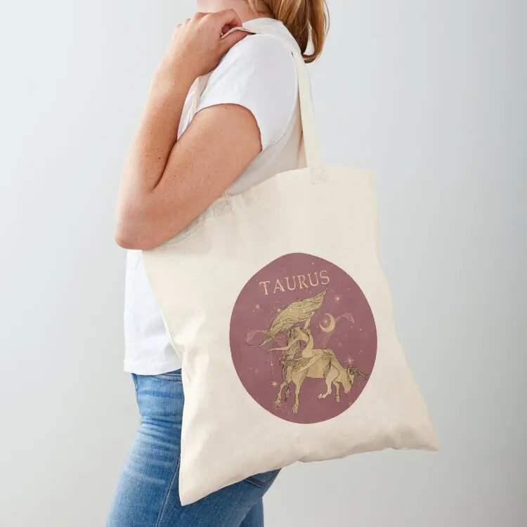 

Taurus zodiac woman Tote Bag hand bags tote bags aesthetic handbag reusable shopping bag