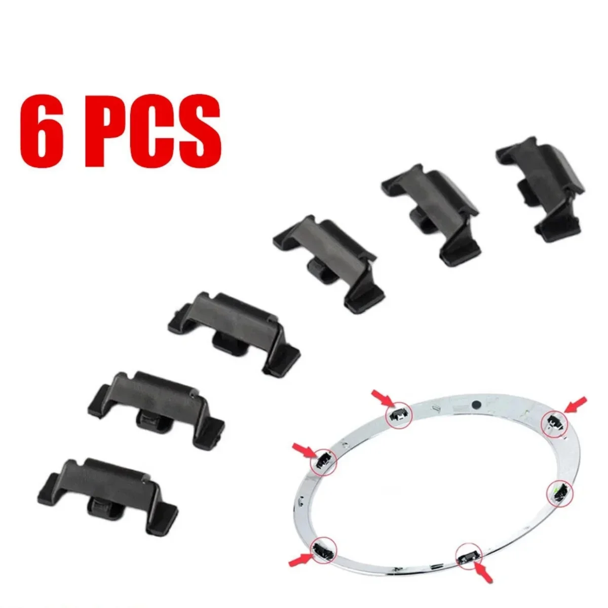 6Pcs Car Headlight Trim Ring Clip for BMW Mini Cooper R55 R56 R57 R58 R59 R60 R61 F55 56 57 51132752145 Car Interior Accessories