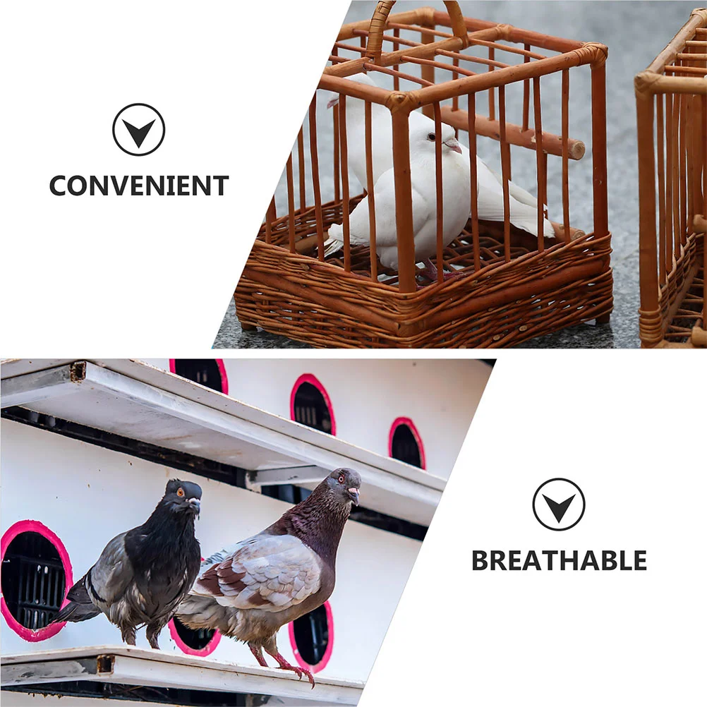 6 Pcs Pigeon Nest with Brown Cushion Natural Egg Pads The Bird's House Premium Eggs Mats Supply Coconut Fiber for