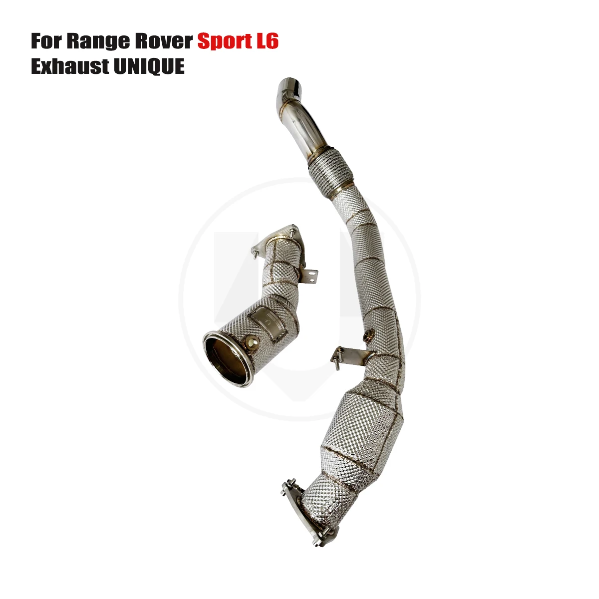 

UNIQUE For Range Rover Sport L6 No light on 5.0T 2020+ With insulator downpipe With cat/without cat exhaust pipe