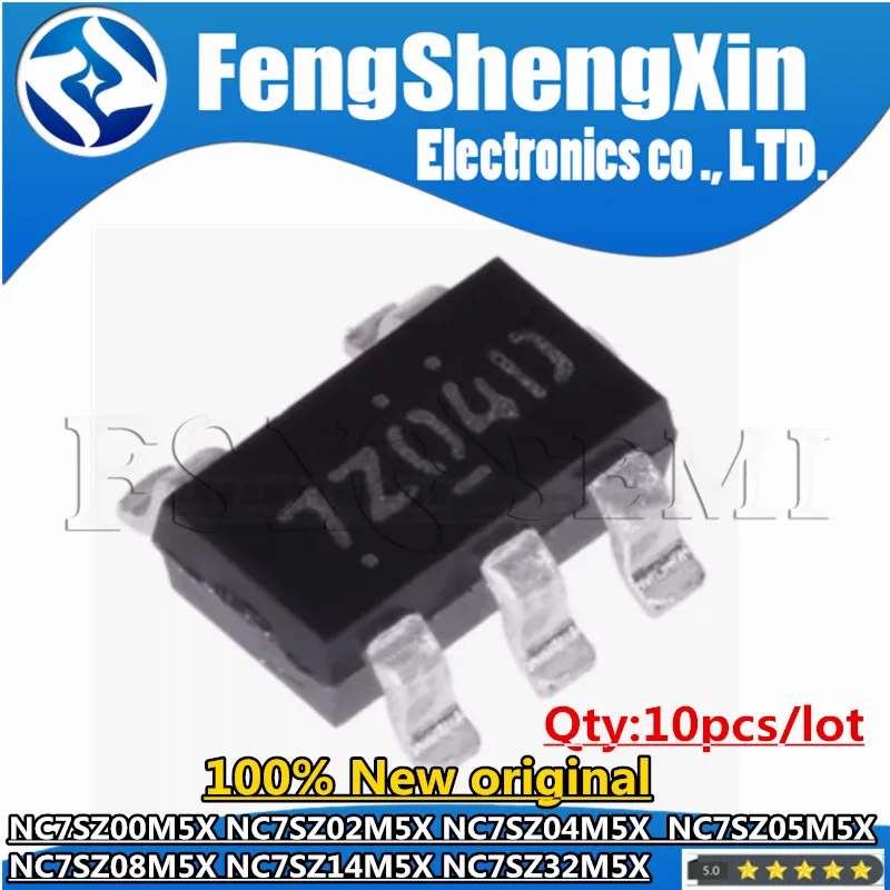 NC7SZ00M5X, 7Z00, NC7SZ02M5X, 7Z02, NC7SZ04M5X, 7Z04, NC7SZ05M5X, 7Z05, NC7SZ08M5X, 7Z08, NC7Z05M5X, 732,