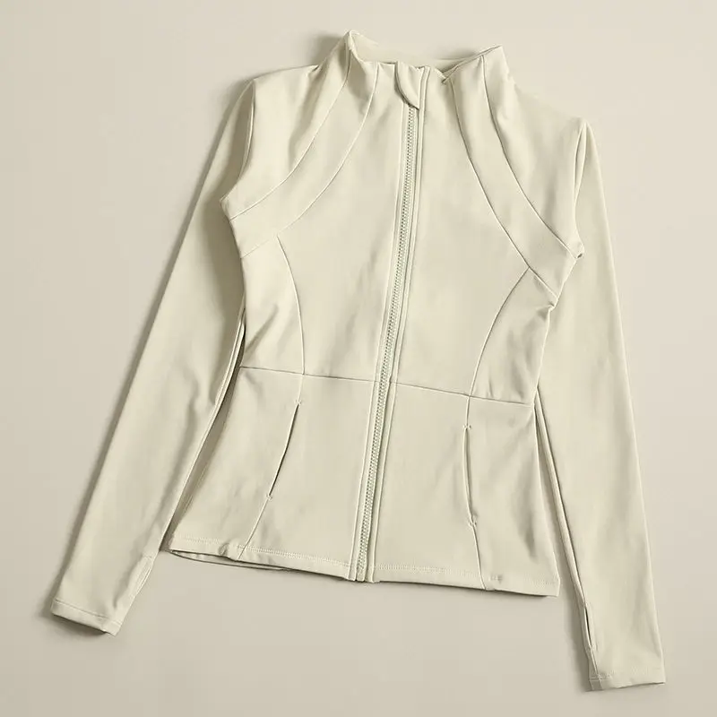 Sports Coat Women\'s Shirt Yoga Slim Long Sleeve Fast Running Thin Fitness Suit Top Clothing