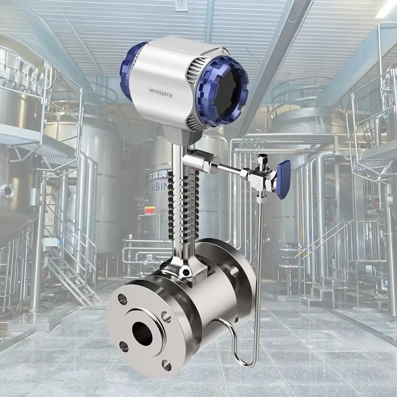 

Hot Sale High Temperature Pulse Output vortex air Steam Bio Flow Meter Flowmeter