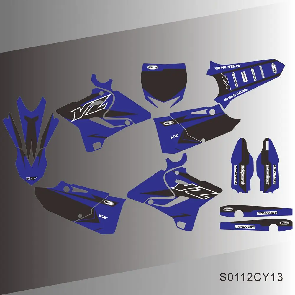 Décalcomanies de fond de moto, autocollants pour YZ125, YZ250, YZ 125, YZ 250, 2015, 2016, 2017, 2018, 2019, 2020, 2021