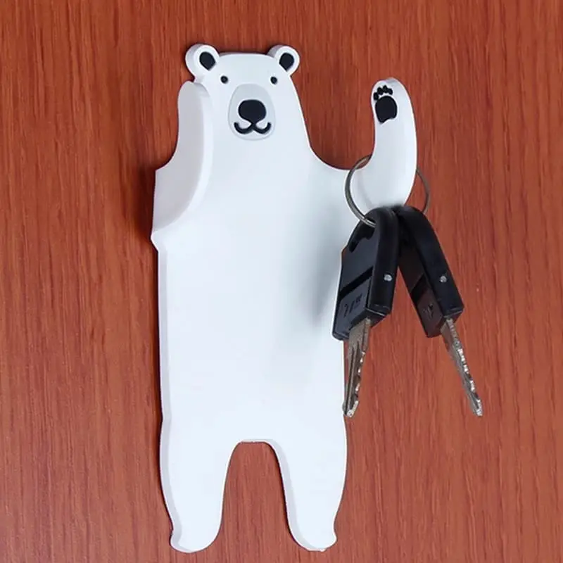 Decorative Animal Wall Hooks Kids Key Hanger Coat Hat Hook Boys Girls Fun Creative Toy Gift Animal Shaped Children's Hook