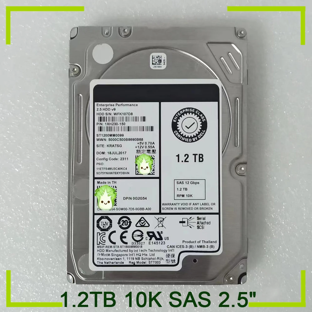 HDD For Server Hard Disk G2G54 R730 1.2TB 10K SAS 2.5