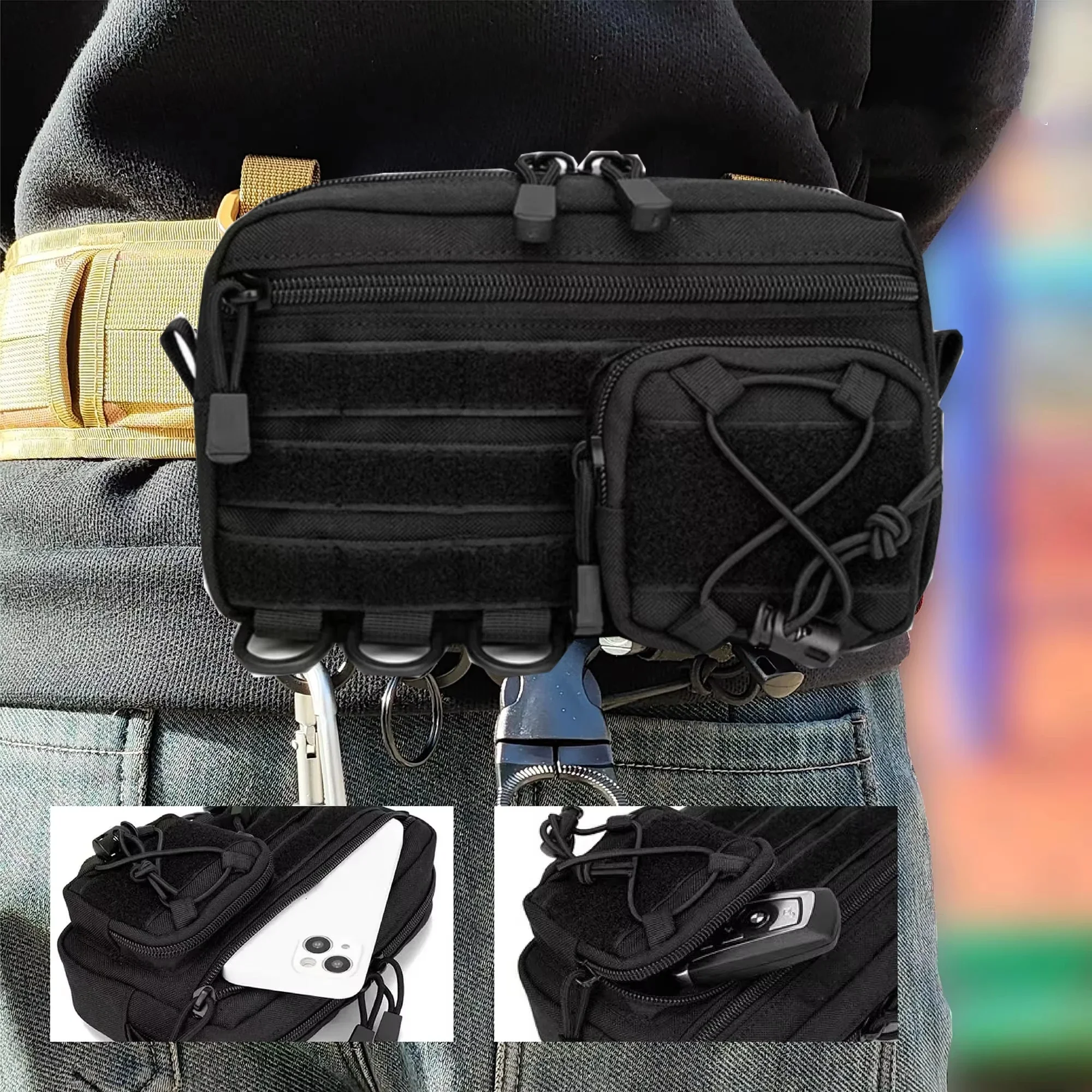 New Molle Waist Bag Tactical Medical First Aid Pouch Tool Gadget Pouch Outdoor Sports Hunting Bag Backpack Vest Accessories Bag - view 6