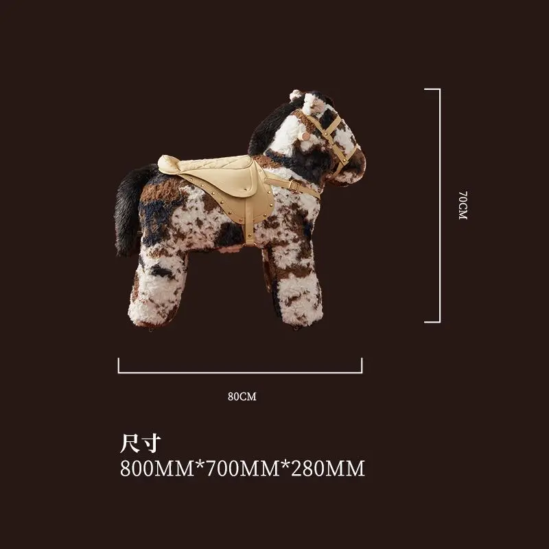 

Pony chair creative living room animal shoe changing stool small stool household low stool living room small seat pier