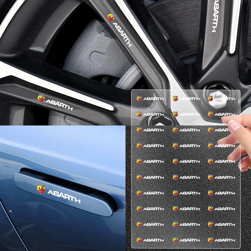 1/2/5/10pcs Car Rearview Mirror Door Handle Decoration Sticker For Abarth Seat MINI Renault Alfa Romeo LEXUS Infiniti Dacia