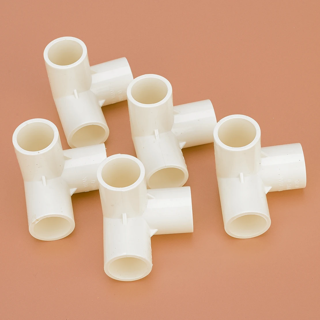 

5pcs 20mm 3-Way Elbow Water Pipe Fitting Tee Corner Adapter Connector White PVC