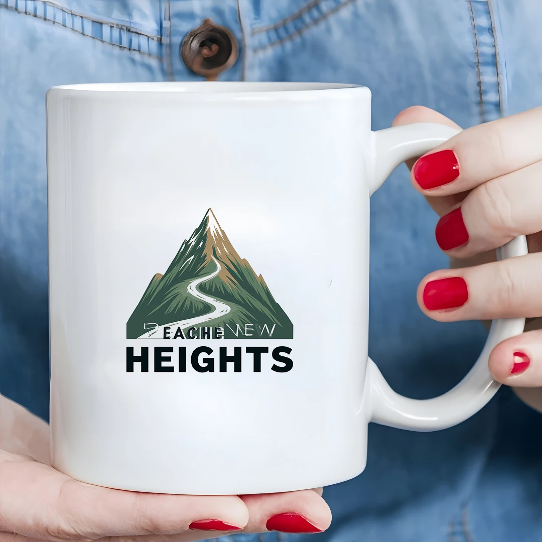 

11oz Cup + Climb to the Summit PEACHE NEW HEIGHTS + Kids Cold & Hot Beverage Cup - Christmas Gift for Family & Office