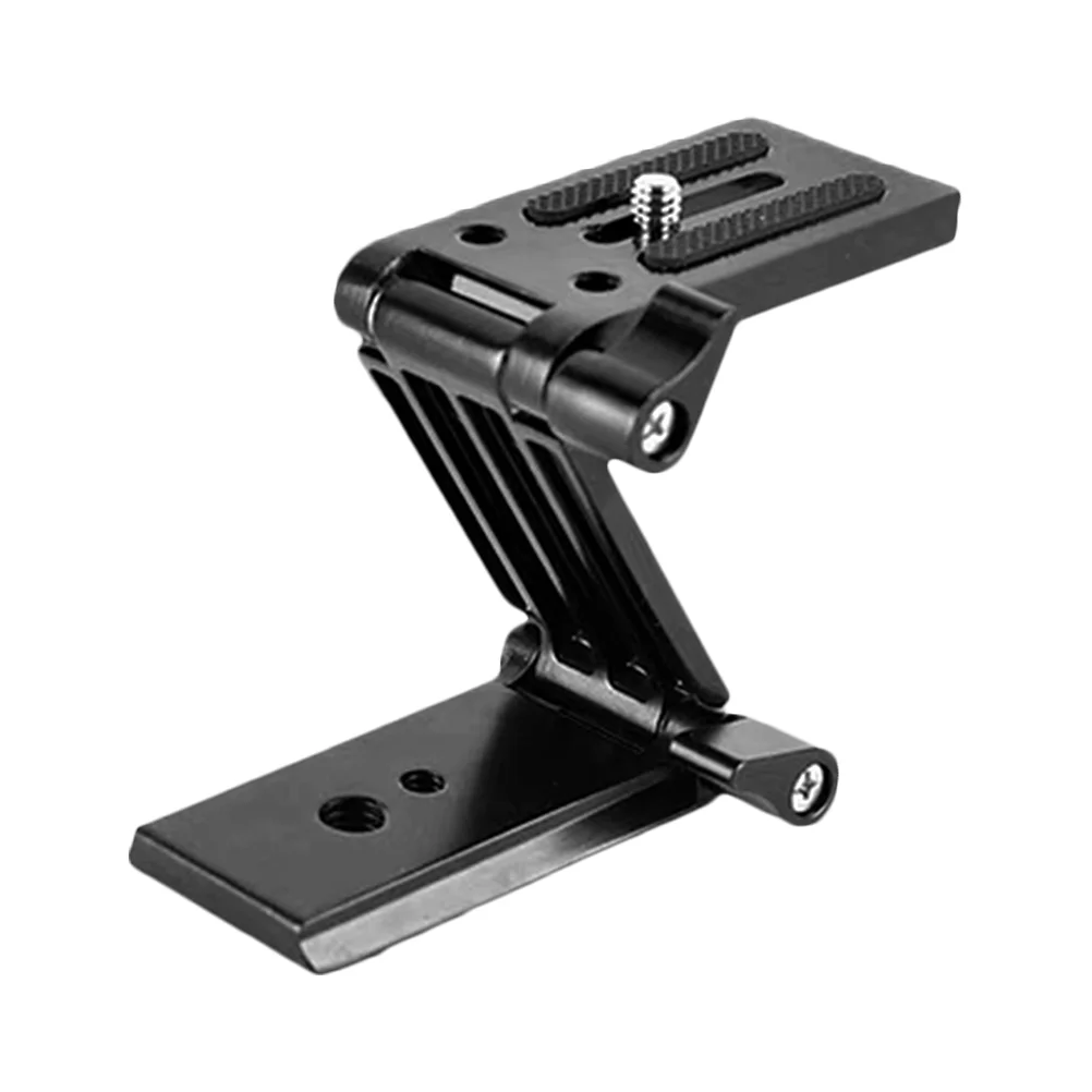 Z Type Quick Folding Tripod Cell Phone Stand Shape Head Bracket Release Plate Mounting PTZ