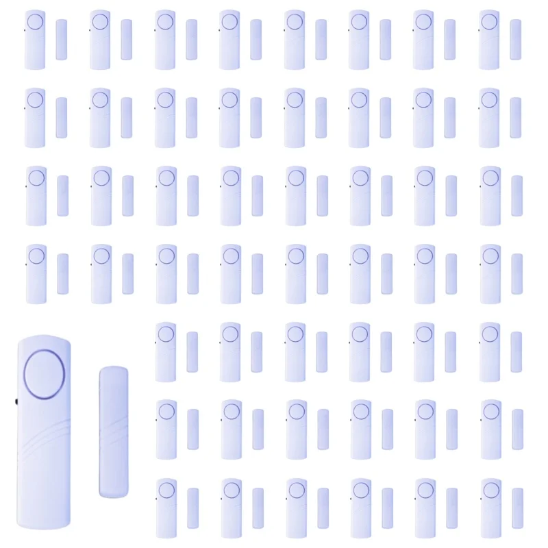 Беспроводная охранная сигнализация для дверного окна с магнитным датчиком, беспроводная длинная система домашней безопасности, охранное устройство, белая охранная сигнализация