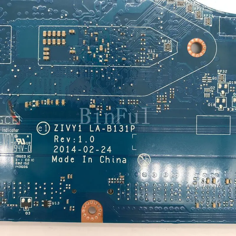 

Для LENOVO ThinkPad Y40-80 ZIVY1 LA-B131P Высококачественная материнская плата для ноутбука с процессором SR1EB I7-4510U 100% полностью протестирована, работает хорошо