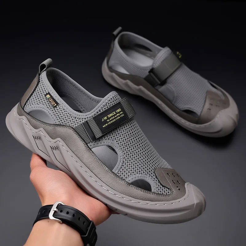 Summer Men's Sandals Fashion Outdoor Non Slip Platform Beach Slippers Breathable Casual Shoes for Men Fashion Designer Sandalias