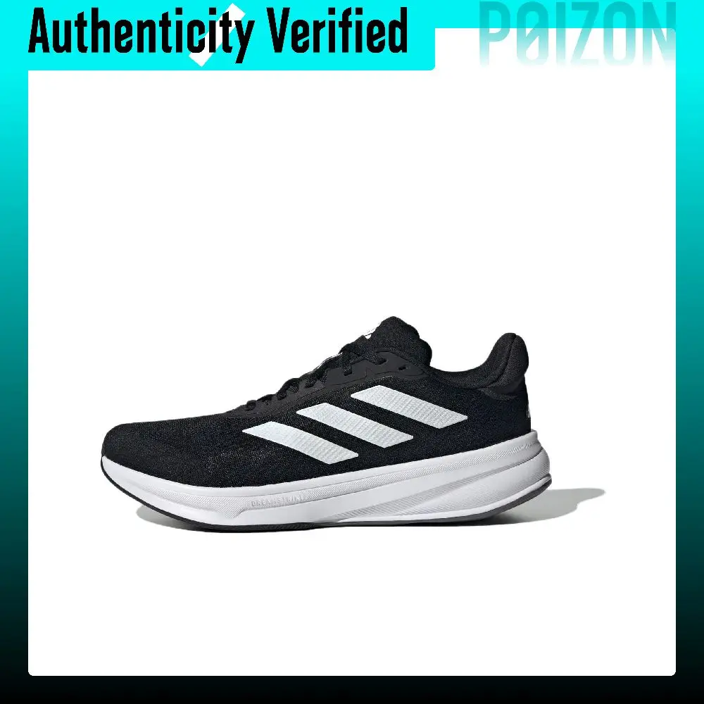 Adidas Response Super Slip Resistant Abrasion Resistant Low top Running Shoes Men's Black JI4308