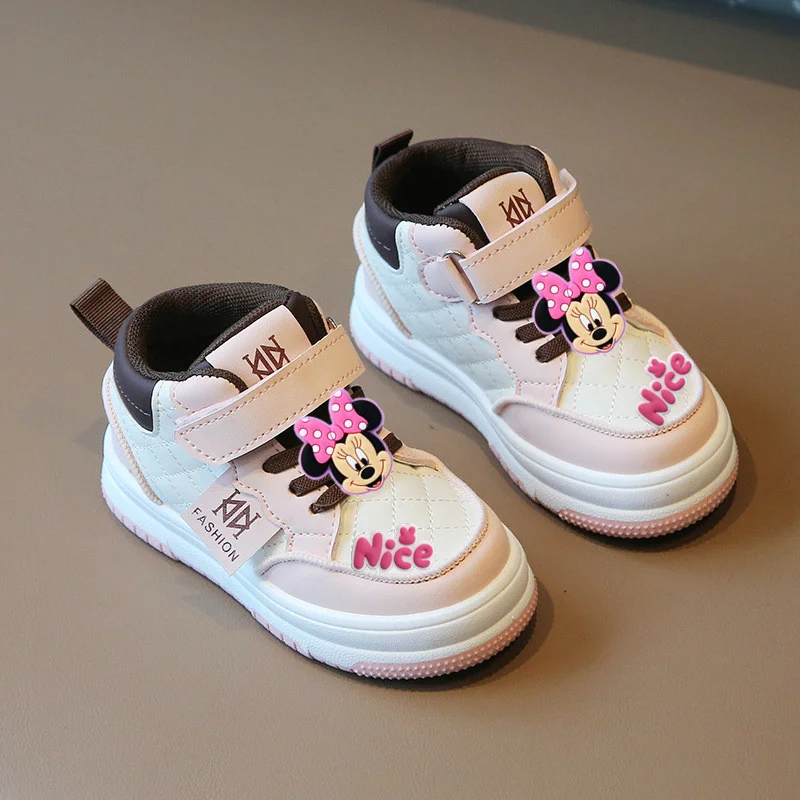 

Disney Spring Fall New Baby Toddler Shoes Girl Casual Shoes Boy Kindergarten Waterproof Sneakers Sports Board Shoes mickey mouse
