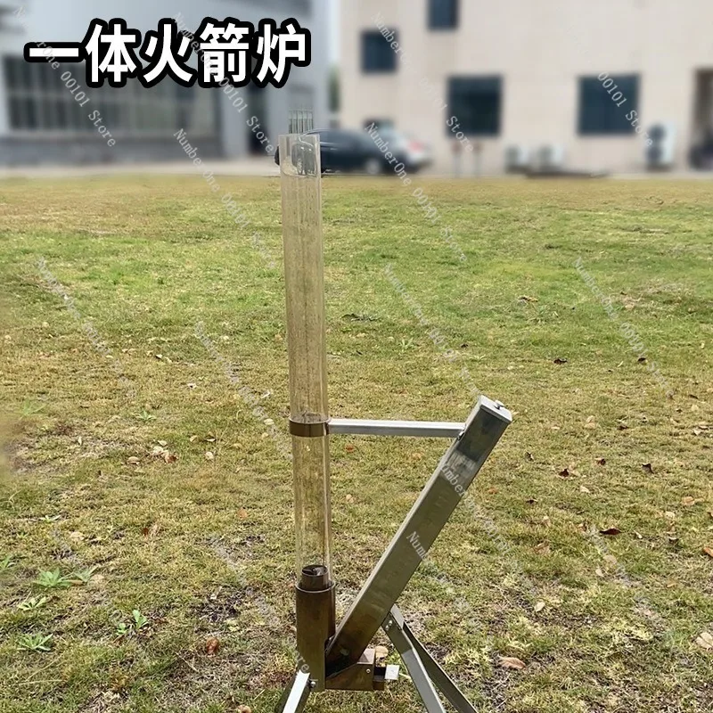 Rocket Stove Outdoor Camping Heating Stove Stainless Steel Wood Burning Stove Portable Cooking Heating for Camping