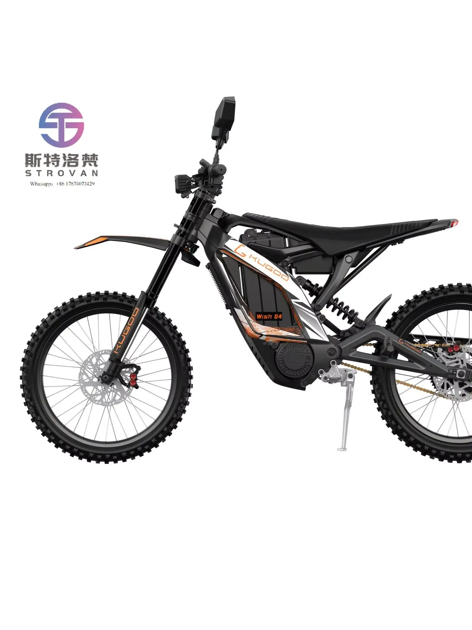 AliExpress ZUIMI Kugoo Wish04 Powerful Electric Motorcycle Fast Speed Long Range 48V 36AH Aluminum Alloy Frame Double Shock Suspension Dirt Bike