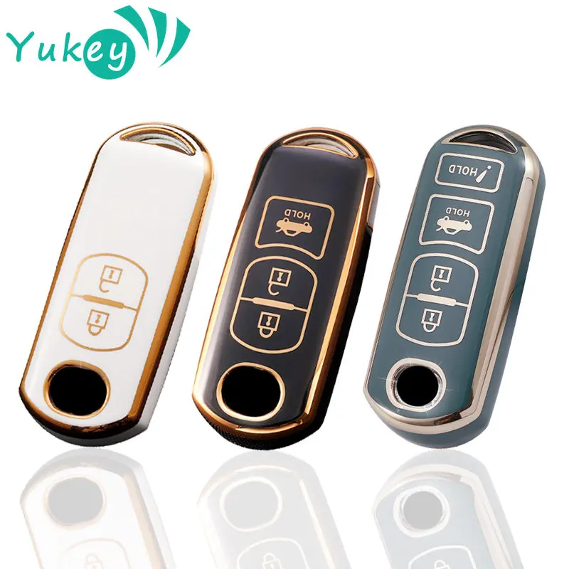 TPU Car Remote Key Case Cover Fit for Mazda 2 3 6 Axela Atenza CX-5 CX5 CX-7 CX-9 2014 2015 2016 2017 2018 Smart 2 3 4 Buttons