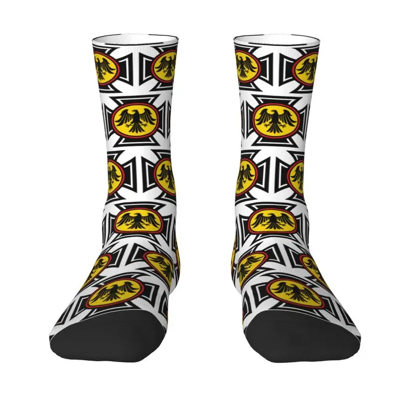 German Empire Eagle Cross Dress Socks for Men Women Warm Fashion Novelty Germany Coat Of Arms Crew Socks