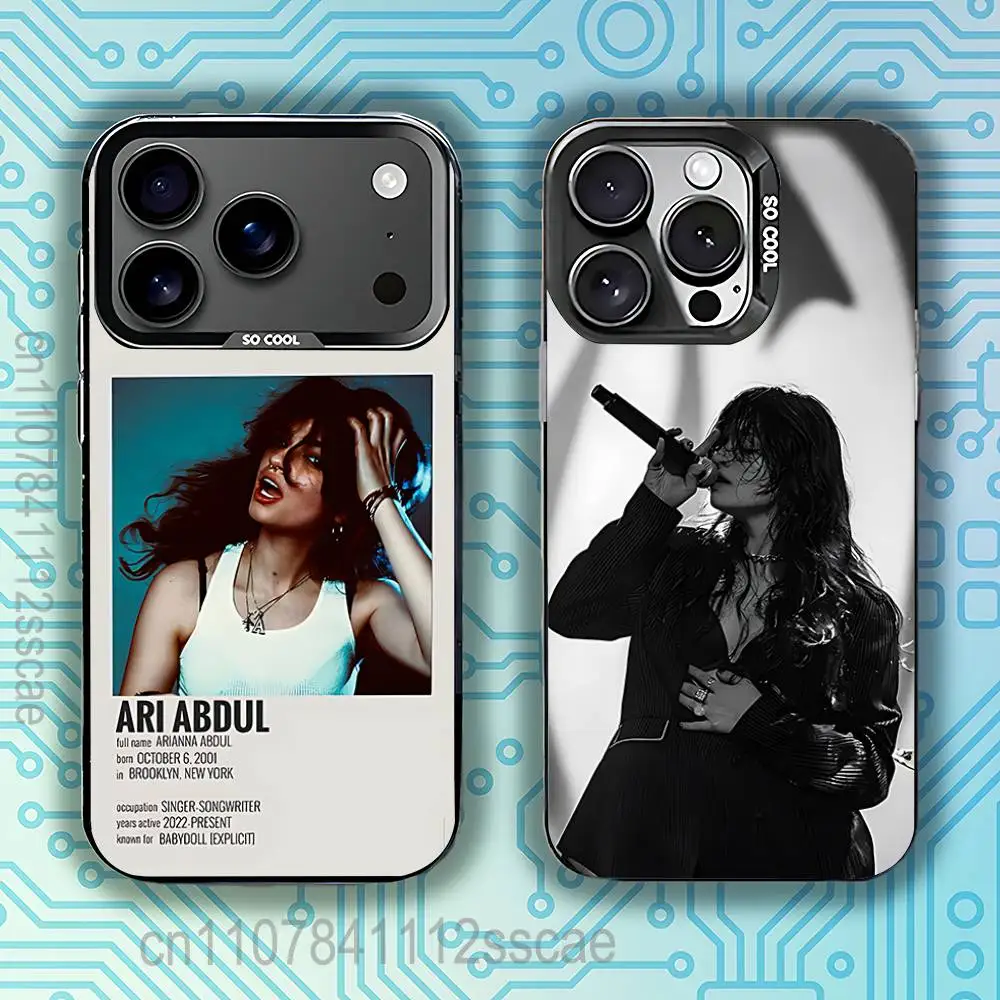 

Hot A-Ari A-Abdul Singer Phone Case For iPhone 17,16,15,14,13,12,11,Pro,Max,Plus,E,Air,Mini Black Tpu IMD Cover