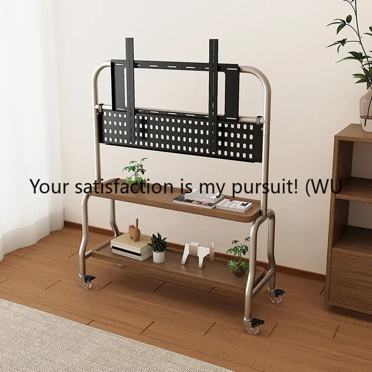 

TV bracket floor-to-ceiling living room bedroom stainless steel removable simple hanger 43-75 inch household