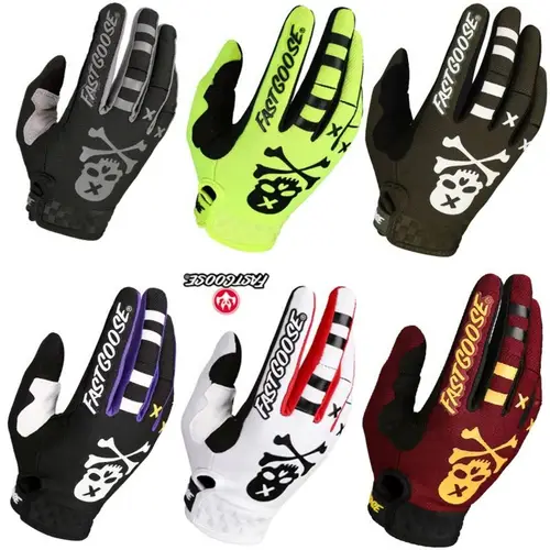 Nuevos guantes MX antideslizantes con malla transpirable y agarre de silicona, guantes duraderos para motocicleta de Motocross para carreras todoterreno BMX/ATV/MTB