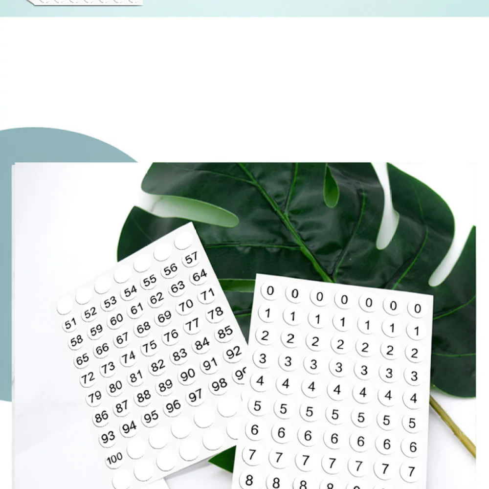 Small Circular Numbering Stickers Sequential Labeling Decals For Asset Management Storage Organization Home School Classroom Use
