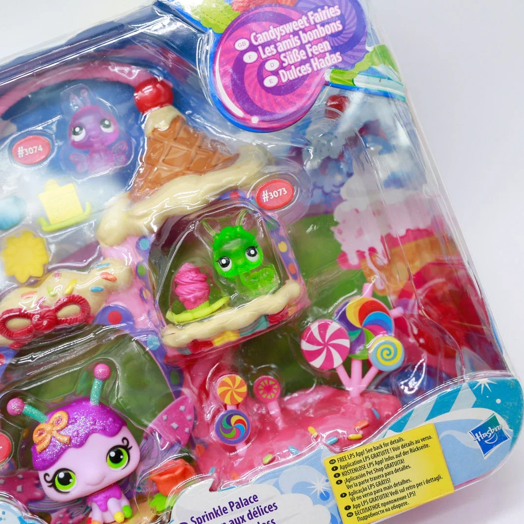 Hasbro Anime Figures Littlest Pet Shop Cute Doll Toys Candysweet Fairies Sprinkle Palace Collection Kids Birthday Gifts