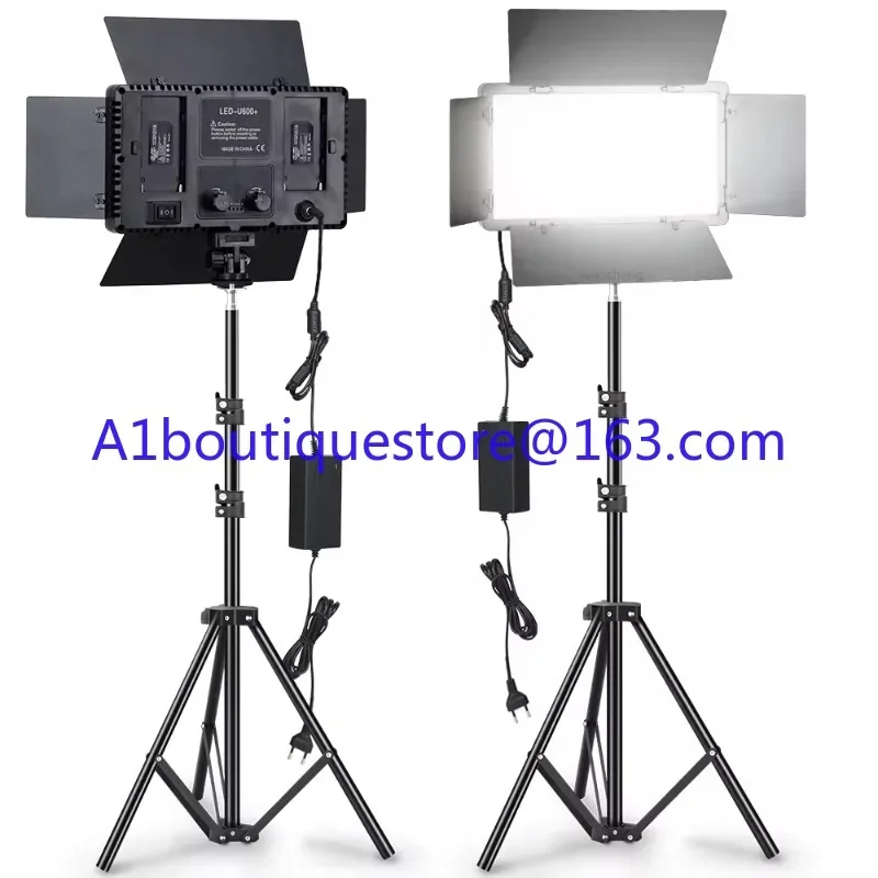 LED-600 LED Professional Photography Light Dimmable 3200-5600K Suitable for Studio Live Streaming Makeup