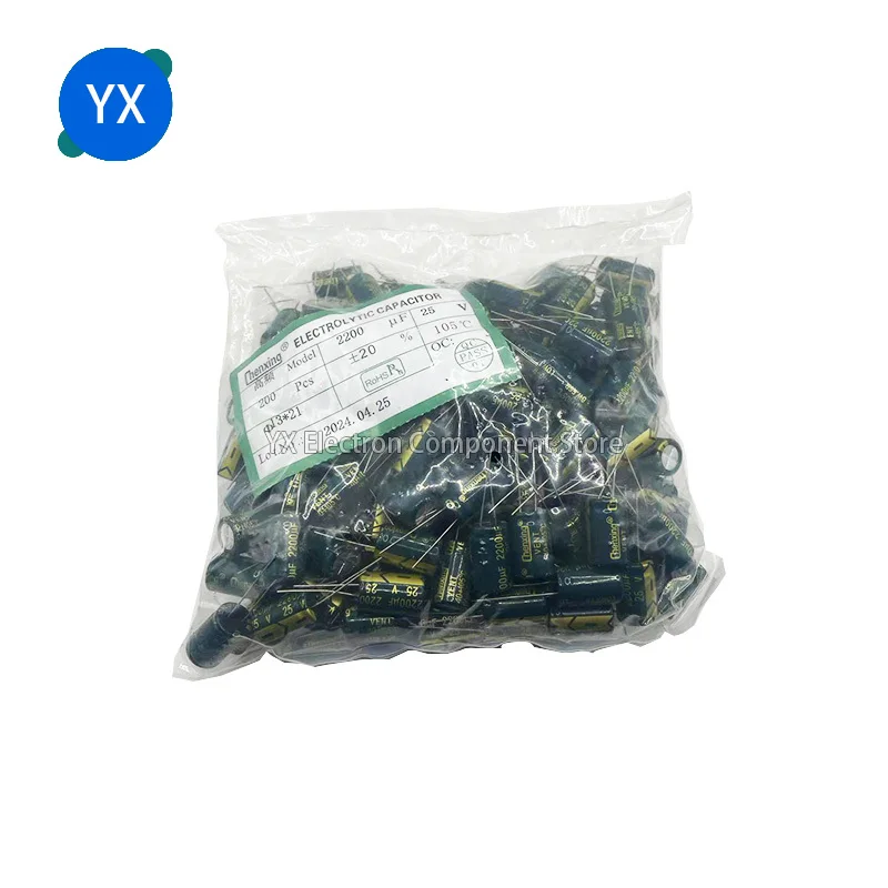 

50-1000pcs High Frequency Low ESR Aluminum Capacitor 10V 16V 25V 35V 50V 400V 100UF 220UF 330UF 470UF 680UF 1000UF 2200UF 3300UF