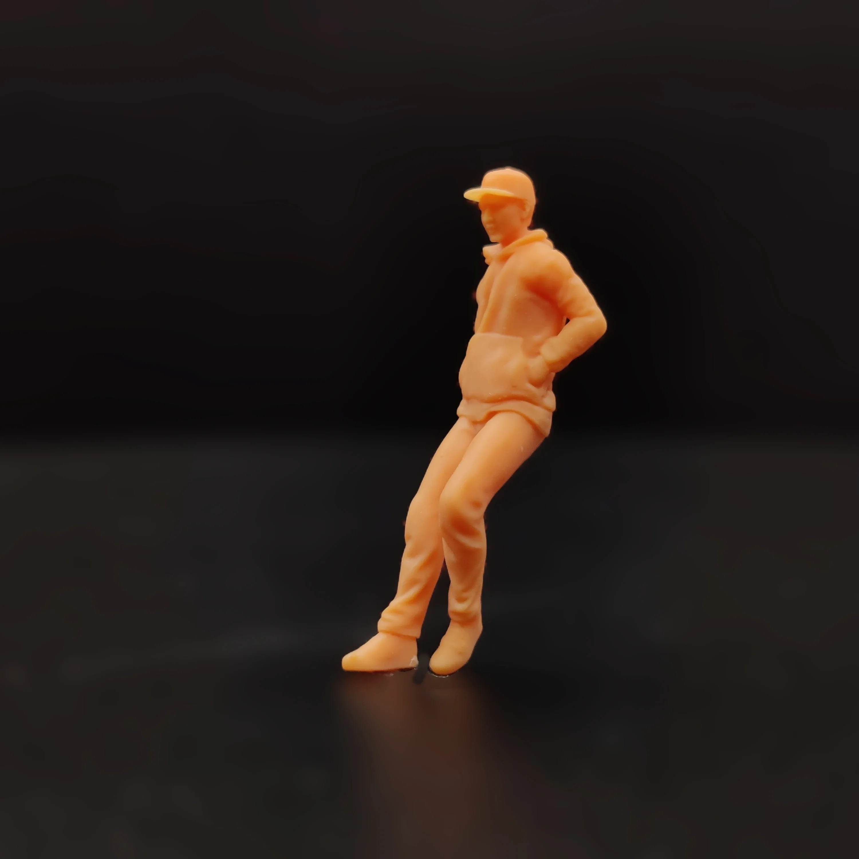 1/64 1/43 피규어 체중계 모델 송진 남자 모자 자세와 무채색 미니어처 디오라마 Hand-paintedT813 T814