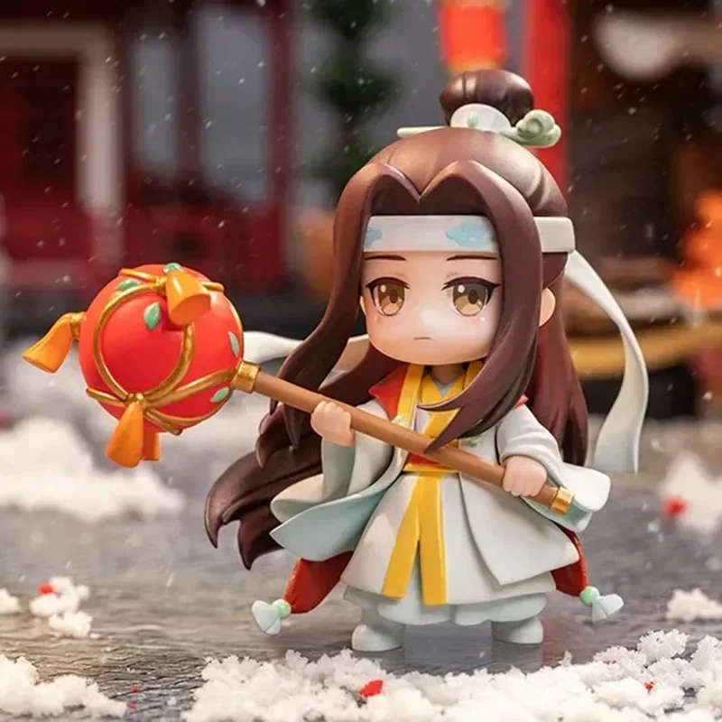 Patriarca di Magic Dao Figure Q-version Wei Wuxian Wangji Kawaii Anime Figure Model Doll Collection Toys Ornament regali di capodanno