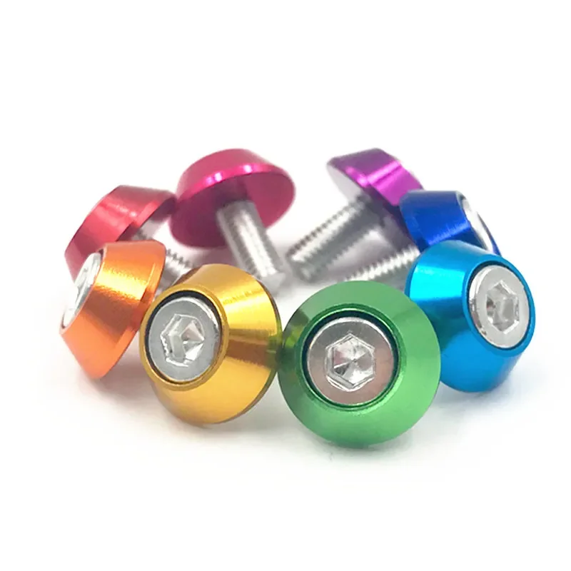 

2-10Pcs Coloured Aluminum Alloy Cup Head Washer Gasket RC Model Parts Round Screws M2 M2.5 M3 M4 M5 M6 M8