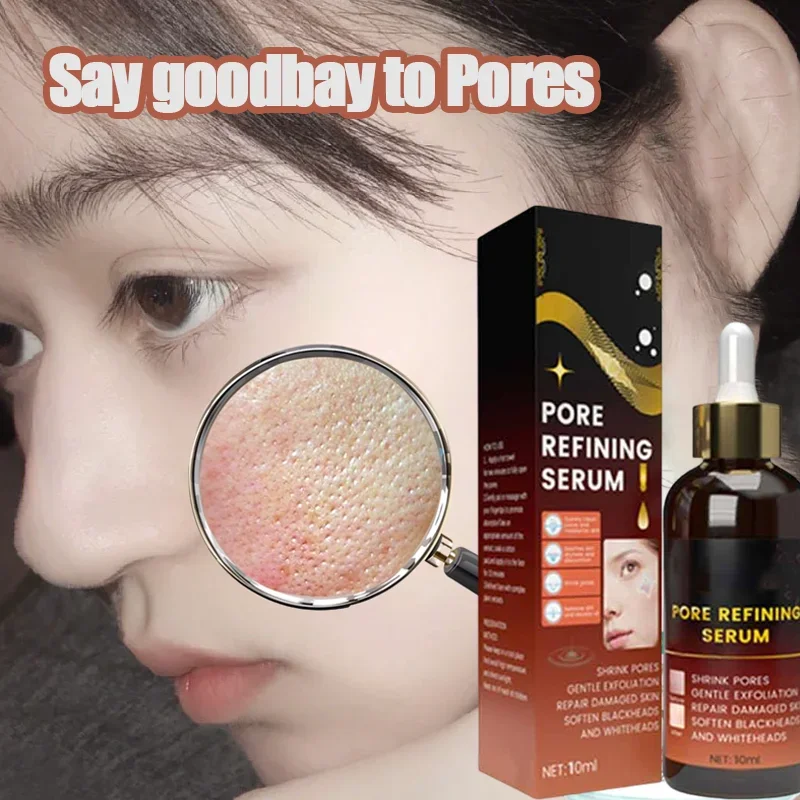 

2495 Pore Minimizing Serum Acid Shrink Pores Removing Large Pores Blackheads face Moisturizing Brightning Skin Care Essence Oil