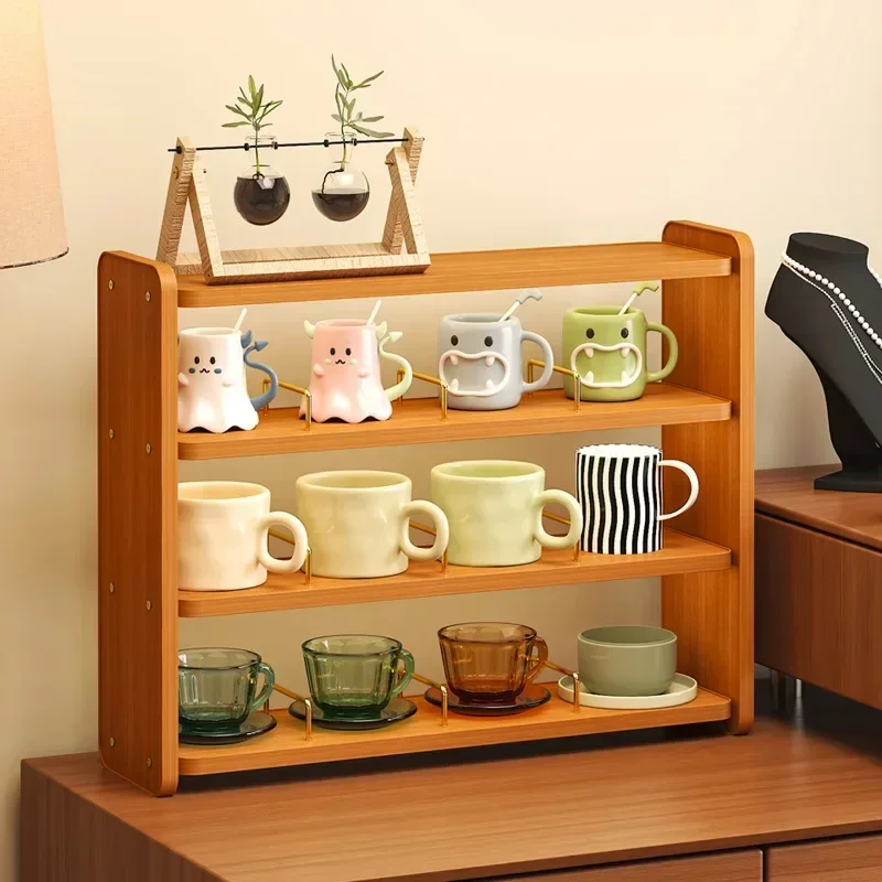 Household GoodsDesktop Cup Holder, Bogu Holder, Tea Room, Tea Set Placement Shelf