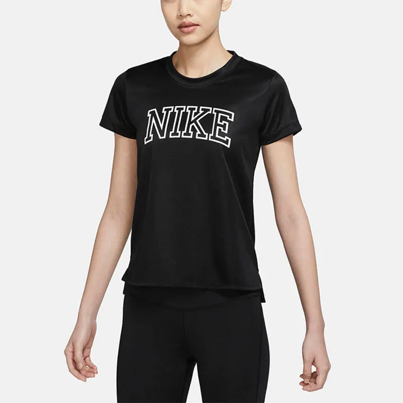 

Официальная сезонная новая женская повседневная дышащая футболка Nike с круглым вырезом и короткими рукавами DQ6372-010