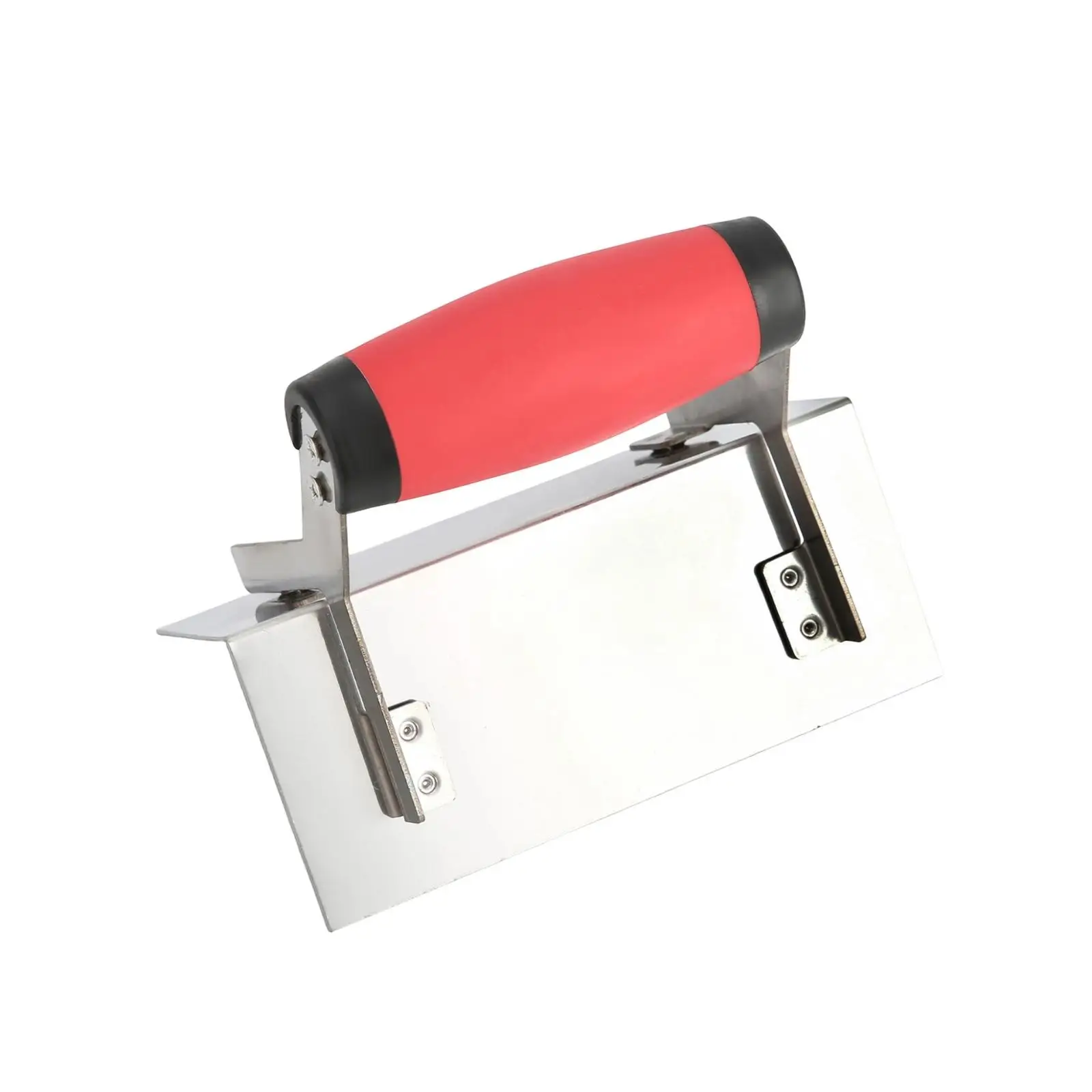 Durable Stainless Steel Wall Corner Trowel with Rubberized Handle for Plastering Putty Smoothing and Construction Edge Finishing