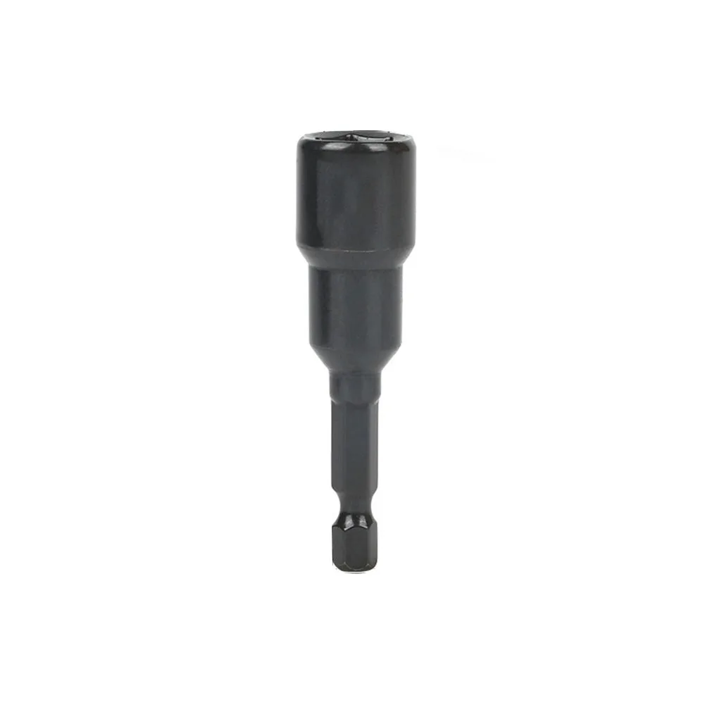 Porca magnética Chave De Fenda Bit Hex Shank Adaptador, Chave Soquete, Oficina Ferramentas Manuais, 48mm, 60mm, 1Pc