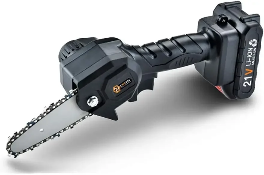 

Mini Cordless Brushless Chain Saw Home Small Electric Pruning Saw Logging Saw with Non-Slip Handle for Farms Ranches Chainsaw