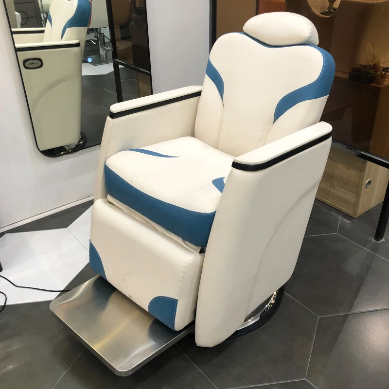 Hairdressing salon chair can be put down physiotherapy chair, barber lift, large chassis hair cutting chair