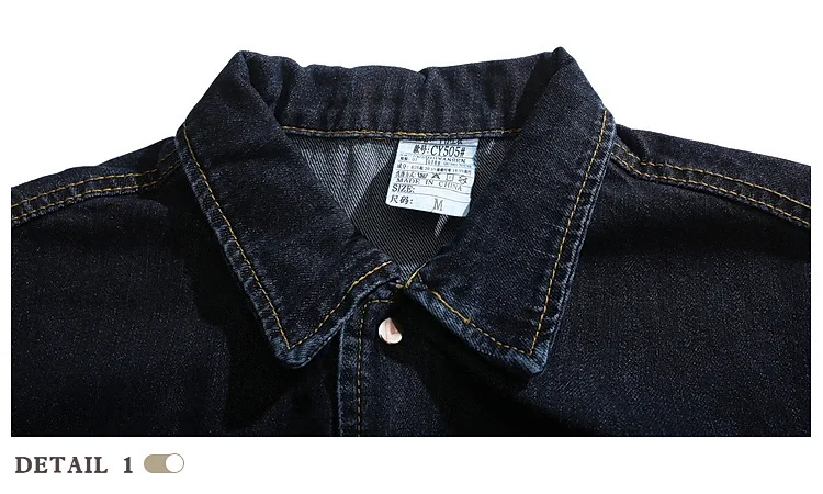 2026 American Retro Denim Suit Men's Summer New Shirt Seven-point Wide-leg Pants Two-piece Set view 6
